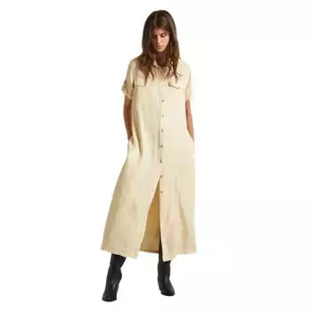 Платье с коротким рукавом Pepe Jeans Evelinda, бежевый