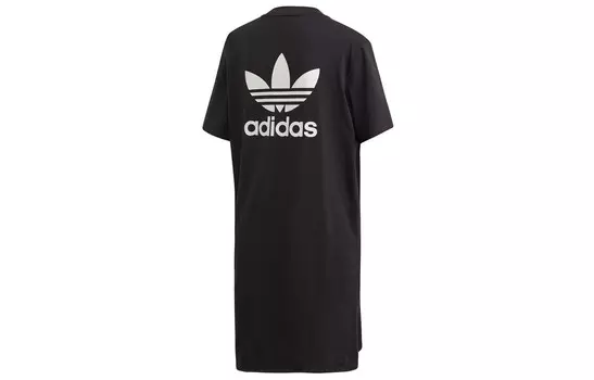 Платье с короткими рукавами и трилистником для женщин Adidas Originals