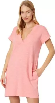 Платье с короткими рукавами и V-образным вырезом «летучая мышь» bobi Los Angeles, цвет Kiss