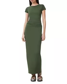 Платье с короткими рукавами Katarina ALLSAINTS, коричневый/бежевый