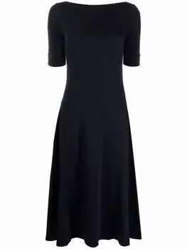 Платье с короткими рукавами Lauren Ralph Lauren, синий