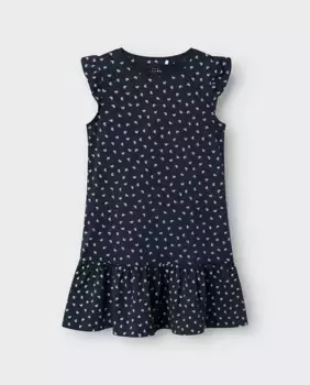 Платье с короткими рукавами name it, тёмно-синий