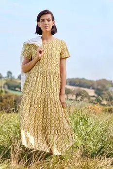 Платье с короткими рукавами Petite line strokes Seasalt Cornwall, красный