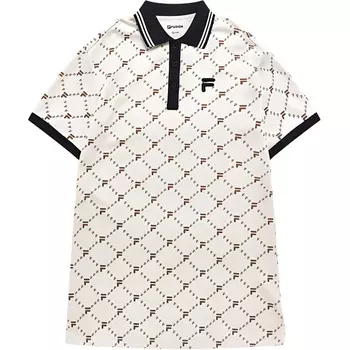 Платье с короткими рукавами серии FOB, женское, цвета лактозы FILA FUSION, Lactose Color