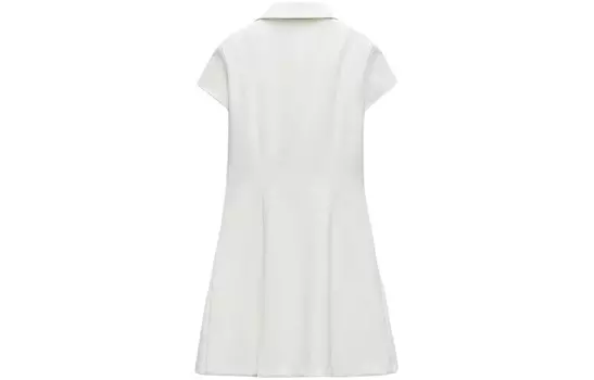 Платье с короткими рукавами женское белое Zara