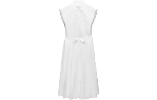 Платье с короткими рукавами женское белое Zara