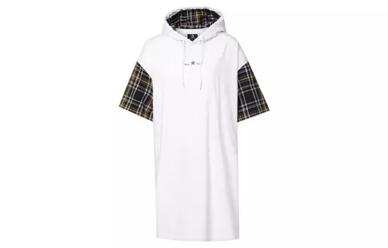 Платье с короткими рукавами женское белое Converse