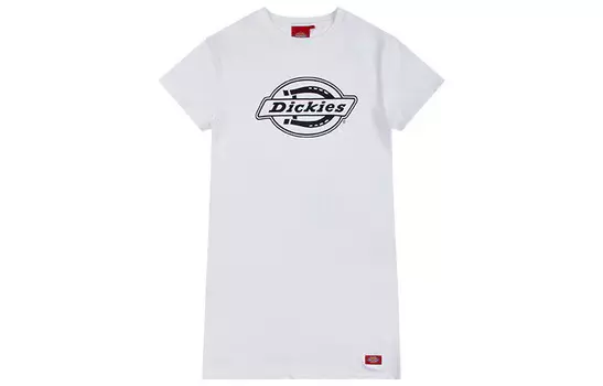 Платье с короткими рукавами женское белое Dickies