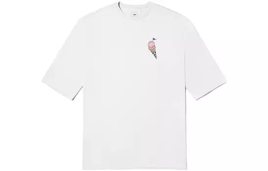 Платье с короткими рукавами женское белое Vans