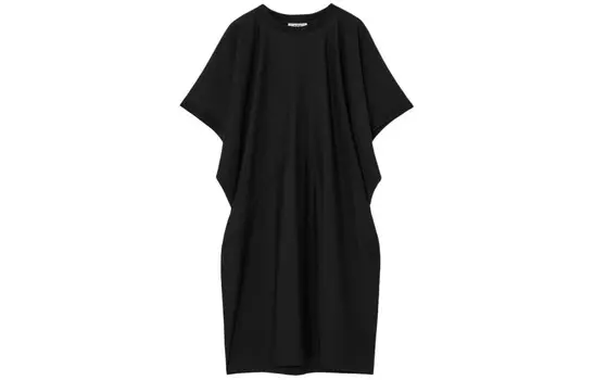 Платье с короткими рукавами женское черное Cos