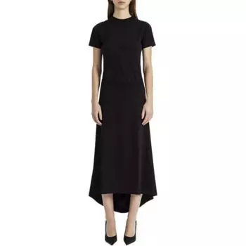 Платье с короткими рукавами женское черное Balenciaga
