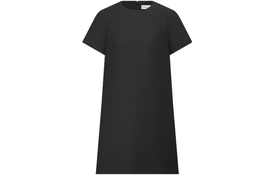 Платье с короткими рукавами женское черное Dior