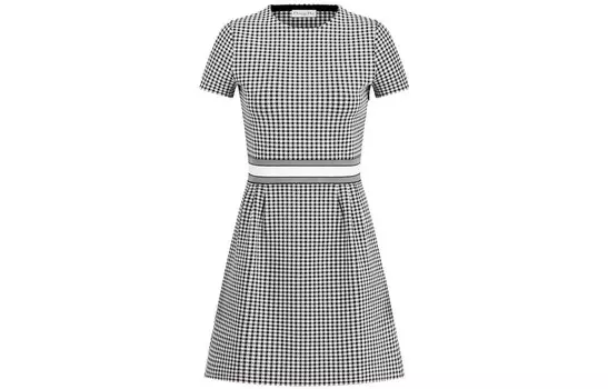 Платье с короткими рукавами женское черное Dior