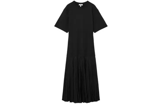 Платье с короткими рукавами женское черное Cos