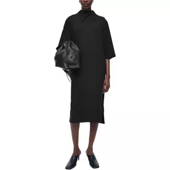 Платье с короткими рукавами женское черное Cos