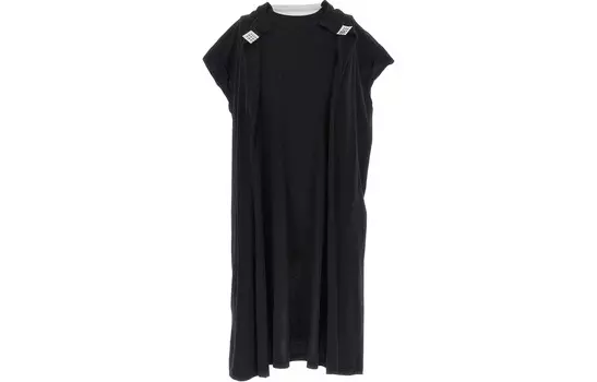 Платье с короткими рукавами женское черное Mm6 Maison Margiela