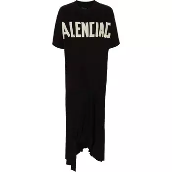 Платье с короткими рукавами женское черное Balenciaga