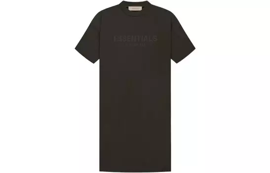 Платье с короткими рукавами женское, цвет черный Fear Of God Essentials
