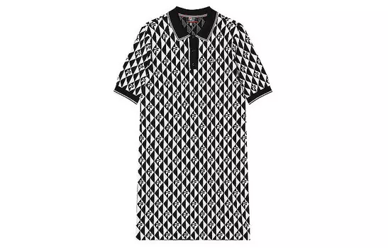 Платье с короткими рукавами женское, цвет черный как смоль Fila