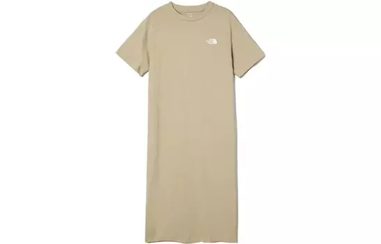 Платье с короткими рукавами женское хаки The North Face