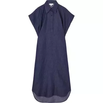 Платье с короткими рукавами женское индиго Cos