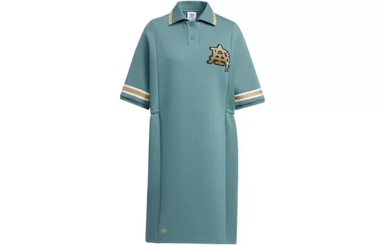 Платье с короткими рукавами женское Mist Emeralds Adidas Originals