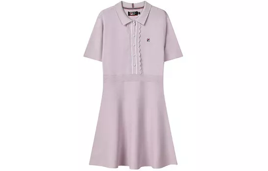 Платье с короткими рукавами женское Narcissus Purple Fila