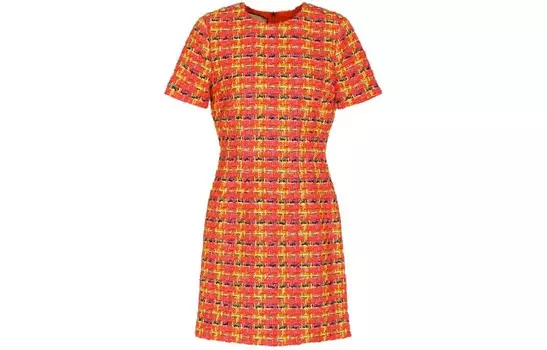 Платье с короткими рукавами женское оранжевое Gucci