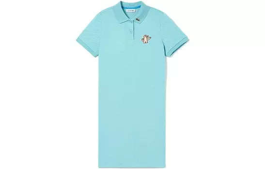 Платье с короткими рукавами женское Tide Blue Lacoste