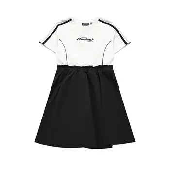 Платье с короткими рукавами женское UNIFORM FILA FUSION, белый