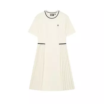 Платье с короткими рукавами женское желтое Fila