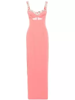 Платье с кристаллами Amen, розовый