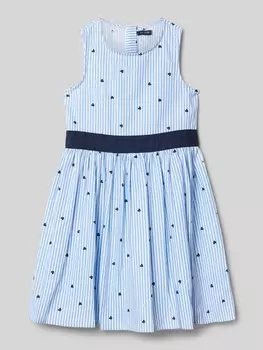 Платье с круглым вырезом Blue Seven, синий