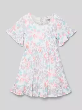 Платье с круглым вырезом Happy Girls, кремовый