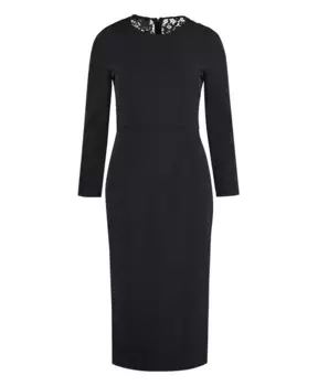 Платье с кружевным декором Pinko, черный