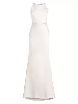 Платье с кружевными вставками Isla Sachin & Babi, слоновая кость