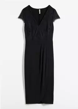 Платье с кружевом Bodyflirt Boutique, черный