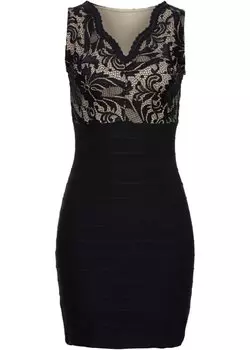 Платье с кружевом Bodyflirt Boutique, черный