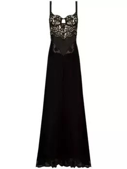 Платье с кружевом DOLCE & GABBANA, черный
