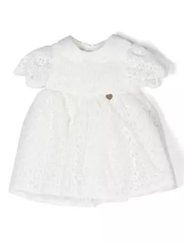 Платье с кружевом Le Beb Enfant, белый