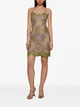 Платье с кружевом Roberta Einer, зеленый