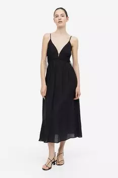 Платье с кулиской H&M, черный