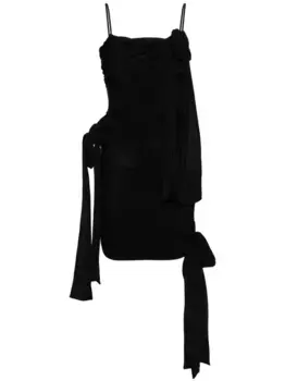 Платье с квадратным вырезом BLUMARINE, черный