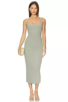 Платье с квадратным вырезом «будь моим» Bec + Bridge, цвет sage