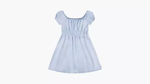 Платье с квадратным вырезом и рукавами-фонариками для больших девочек S-XL Levi's, цвет Silver Lining - Blue