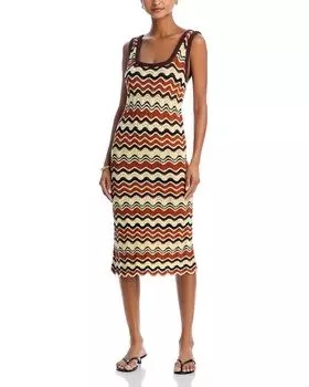 Платье с квадратным вырезом MOTHER, мультиколор