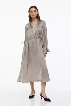 Платье с лентой H&amp;M, серый