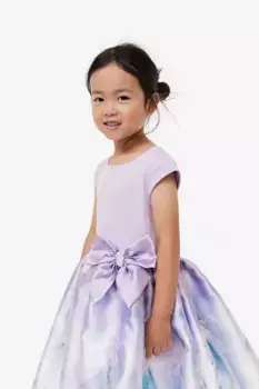Платье с лентой H&M, фиолетовый