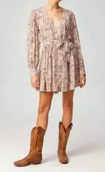 Платье с леопардовым принтом Flora sundays