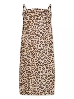 Платье с леопардовым принтом Molo, нейтральный цвет